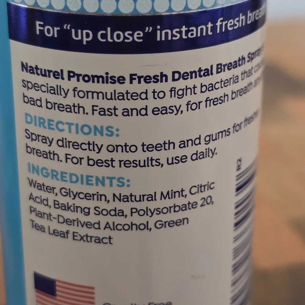 Breath Spray for Dogs - Natural Mint